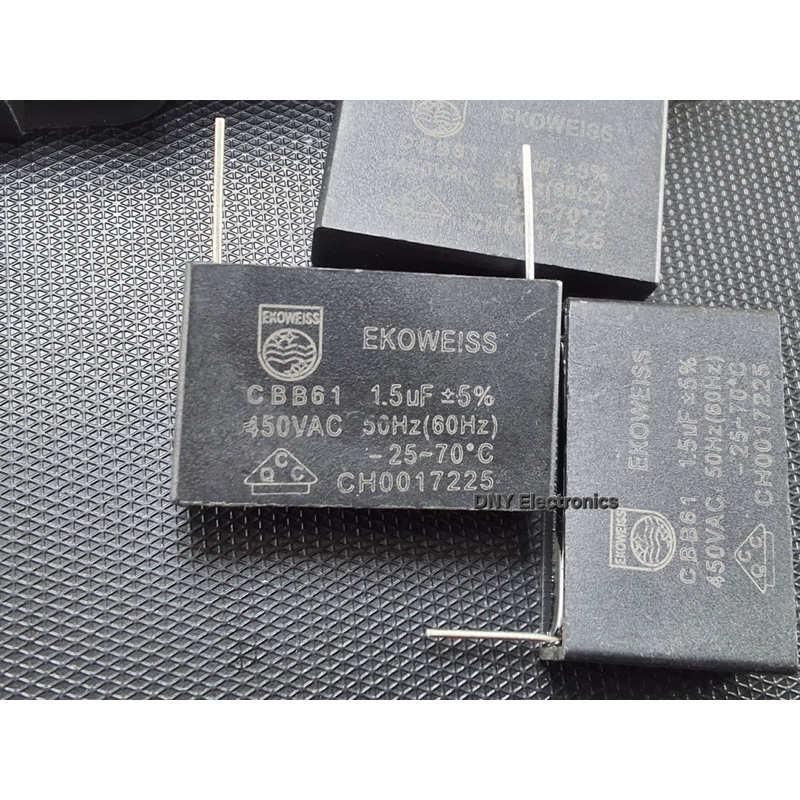 1ชิ้น 1.5UF450V CBB61 450VAC 1.5UF Korea EKOWEISS Dajin Air Conditioning Variable Frequency Motherboard Start Capacitor