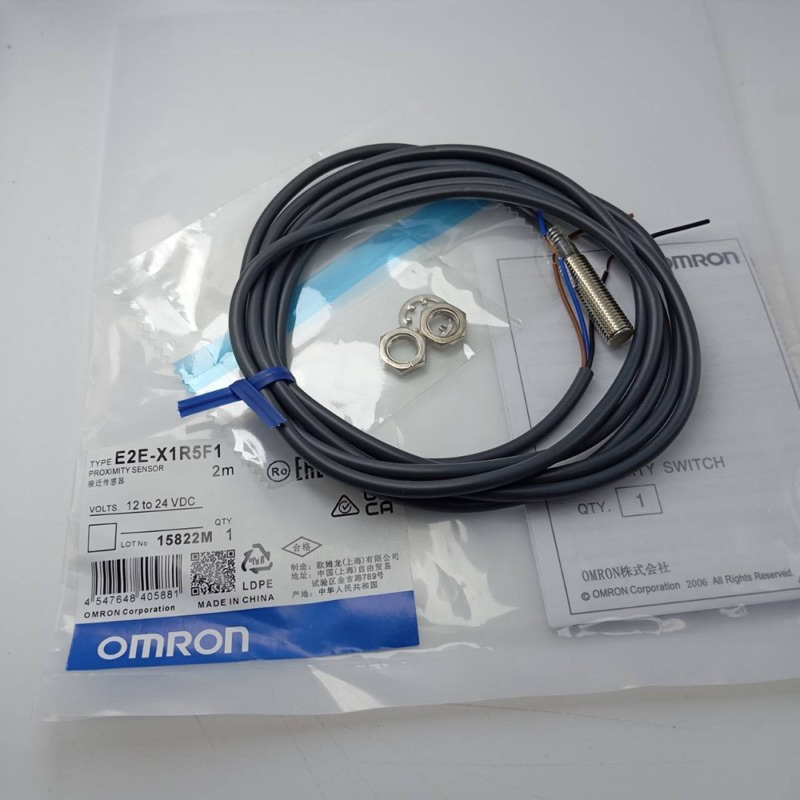 E2E-X1R5E1-Z E2E-X1R5E1-Z sensor เซ็นเซอร์ จับโลหะ 3สาย ชนิดNPN-NO Size 8 มิล หัวมิด 12-24V