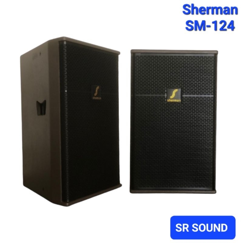 ส่งฟรี Sherman APS-124 ตู้ลำโพงกลางแจ้ง ลำโพงมอนิเตอร์ 12 นิ้ว กำลังขับ 120-150 W(rms)