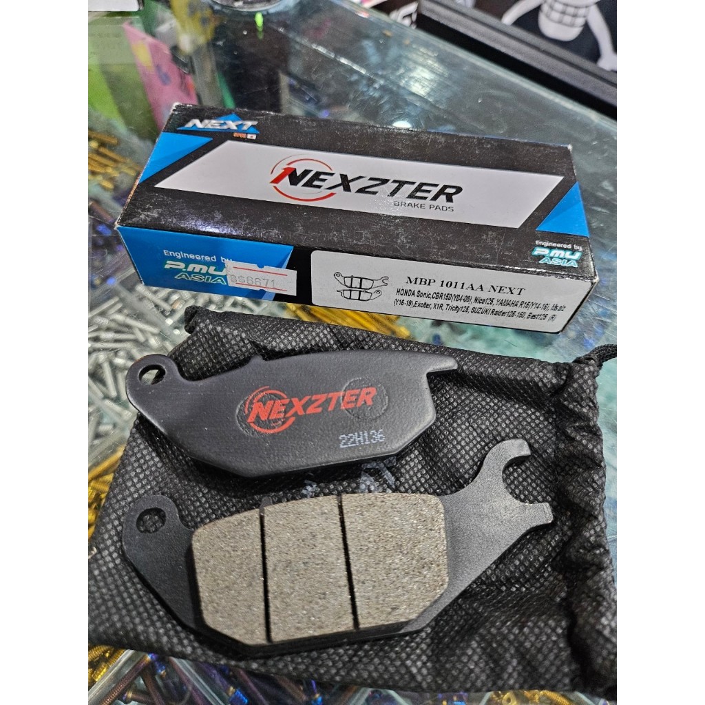 ผ้าเบรคหลัง NEXZTER 1011AA สำหรับรถรุ่น YAMAHA R15 / M-SLAZ / EXCITER.11