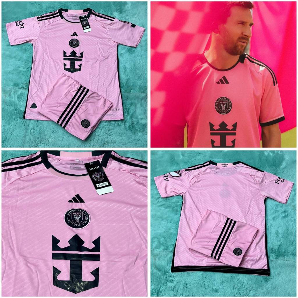 เสื้อกีฬา อินเตอร์ ไมอามี่ คอกลม ฤดูกาล2024/2025 ใหม่ล่าสุด ชุดบอลผู้ใหญ่ ได้ทั้งชุด (เสื้อ + กางเกง)