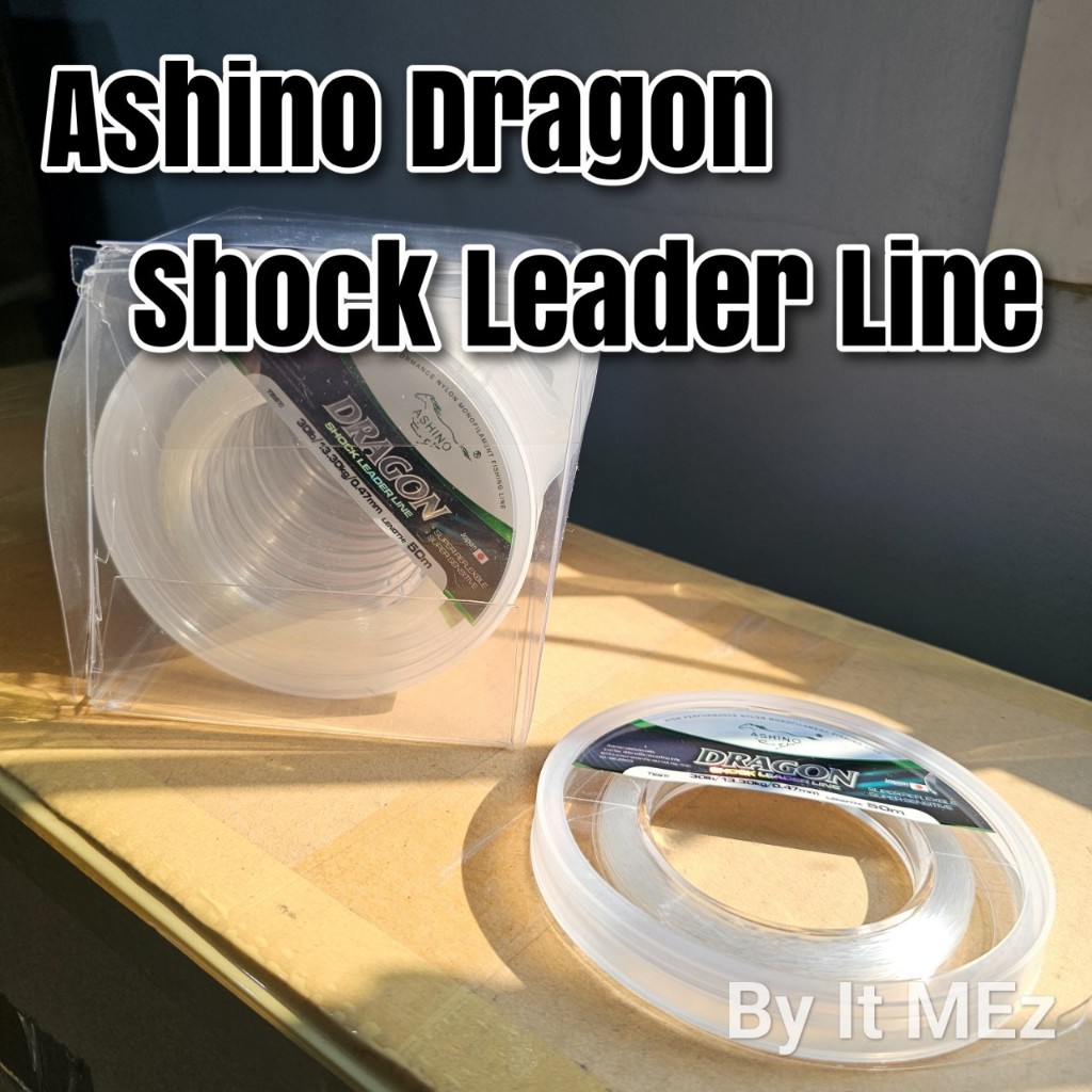 ของแท้ ราคาถูก ❗❗ สายช็อคลีด Ashino Dragon ความยาว 50 เมตร รองรับงานตกปลาช่อน กระสูบ ชะโด ปลาขนาดใหญ่ Shock Leader Line