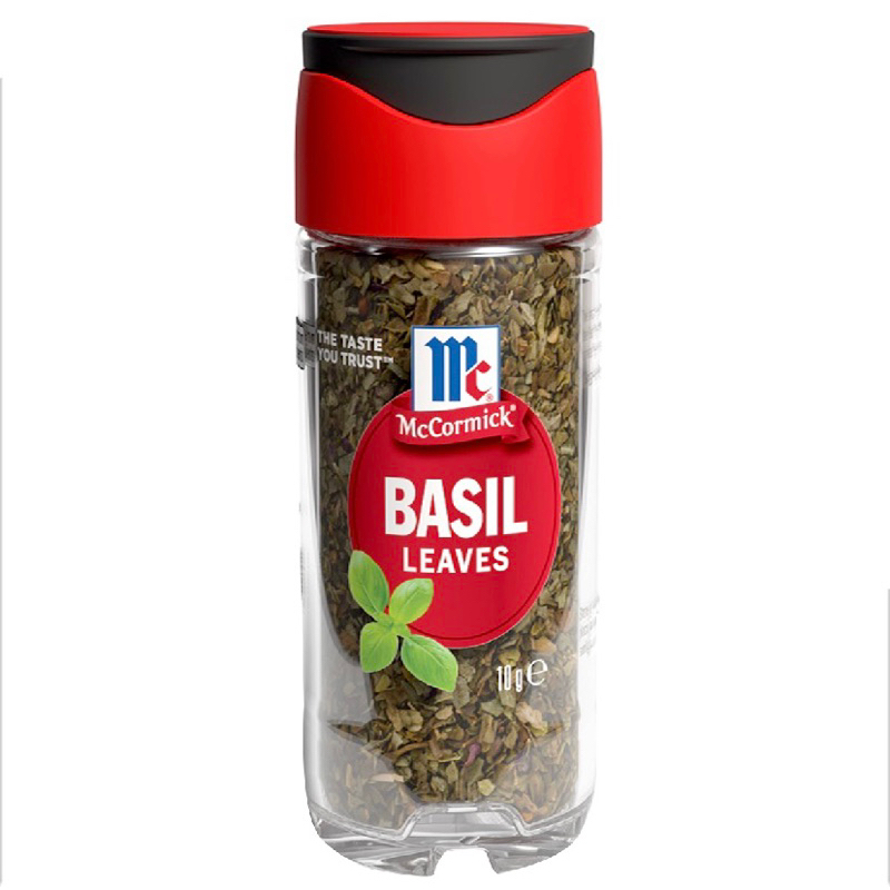 mccormick Basil leaves 10 g. แม็คคอร์มิค เบซิล นำเข้าจาก อเมริกา🇺🇸fl