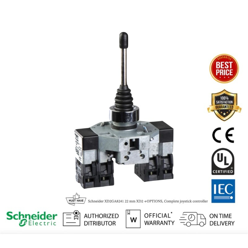 สวิตซ์xd2ga8241 CONTROLLERSchneider XD2GA8241 22 mm XD2 +OPTIONS, Complete joystick controller 2 ทิศ