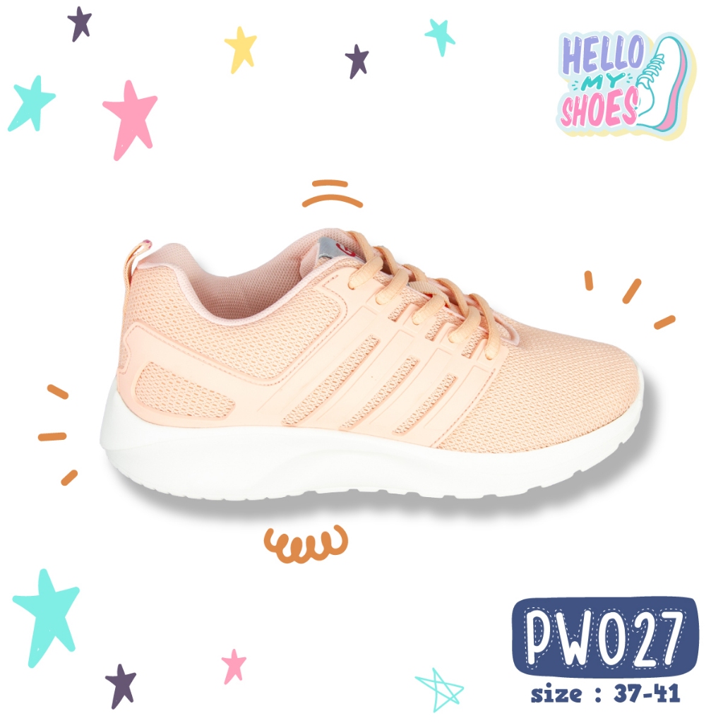 รองเท้าผ้าใบ สนีกเกอร์ แนะนำเพิ่มไซซ์ รุ่น PW027 สินค้าตรงปก จัดส่งไว แท้100%