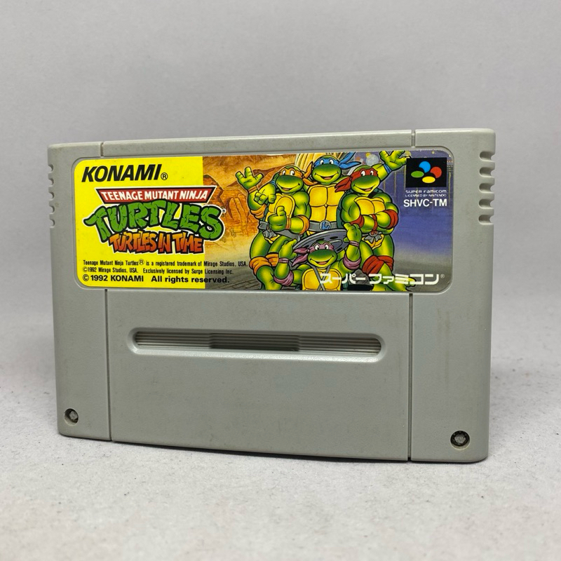 TMNT Teenage Mutant Ninja Turtles in Time | ตลับเกมส์แท้ Nintendo Super Famicom Cartridge | SFC | Ja