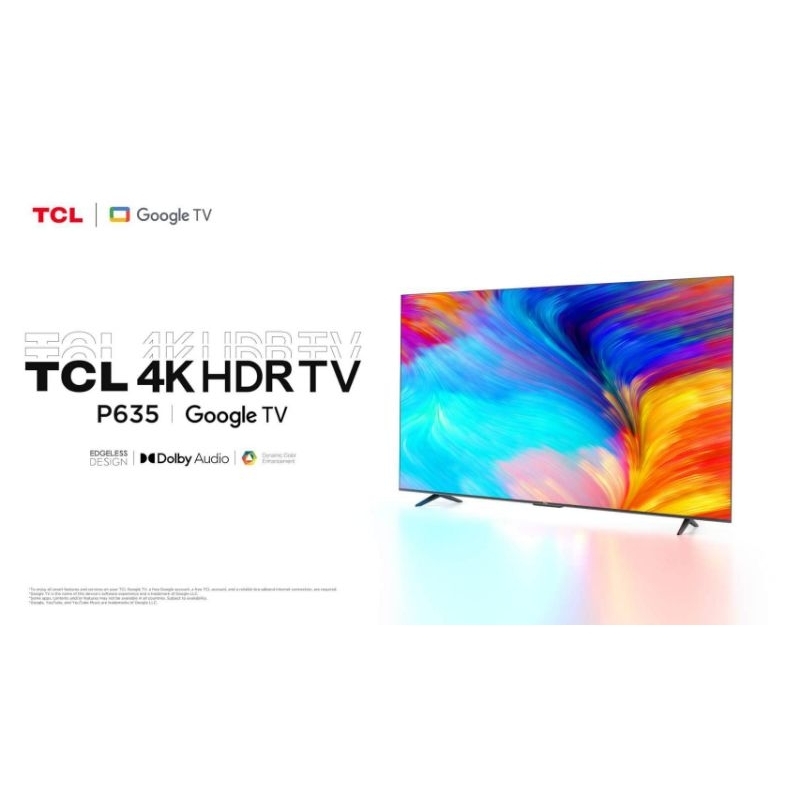 TCL ทีวี 75 นิ้ว ,รุ่น 75P635 4K Google TV TCL