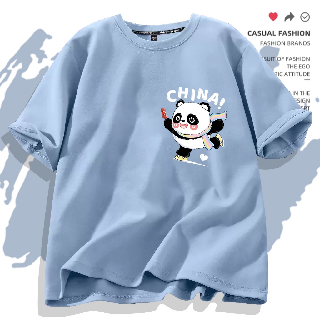 D498B（พร้อมส่งจากไทย）เสื้อยืดแขนสั้ง ผ้านุ่มใส่สบายฯ มี7สีหลายสีเลือกได้ S-3XL