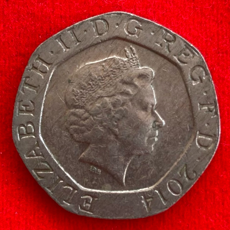 🇬🇧 เหรียญอังกฤษ​​ United Kingdom 20 pence ปี 2014 เหรียญต่างประเทศ
