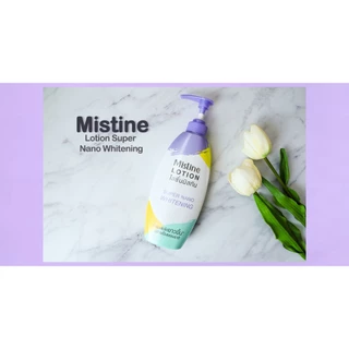 MISTINE SUPER NANO WHITENING LOTION ครีมทาผิว 400+250 ML มิสทินซุปเปอร์นาโนไวท์เทนนิ่ง