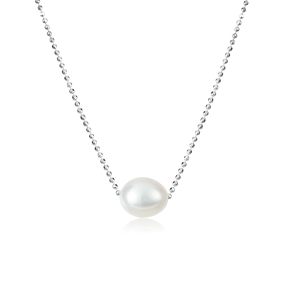 PEARL BIJOU قلادة فضة بلؤلؤ المياه العذبة — صورة 3
