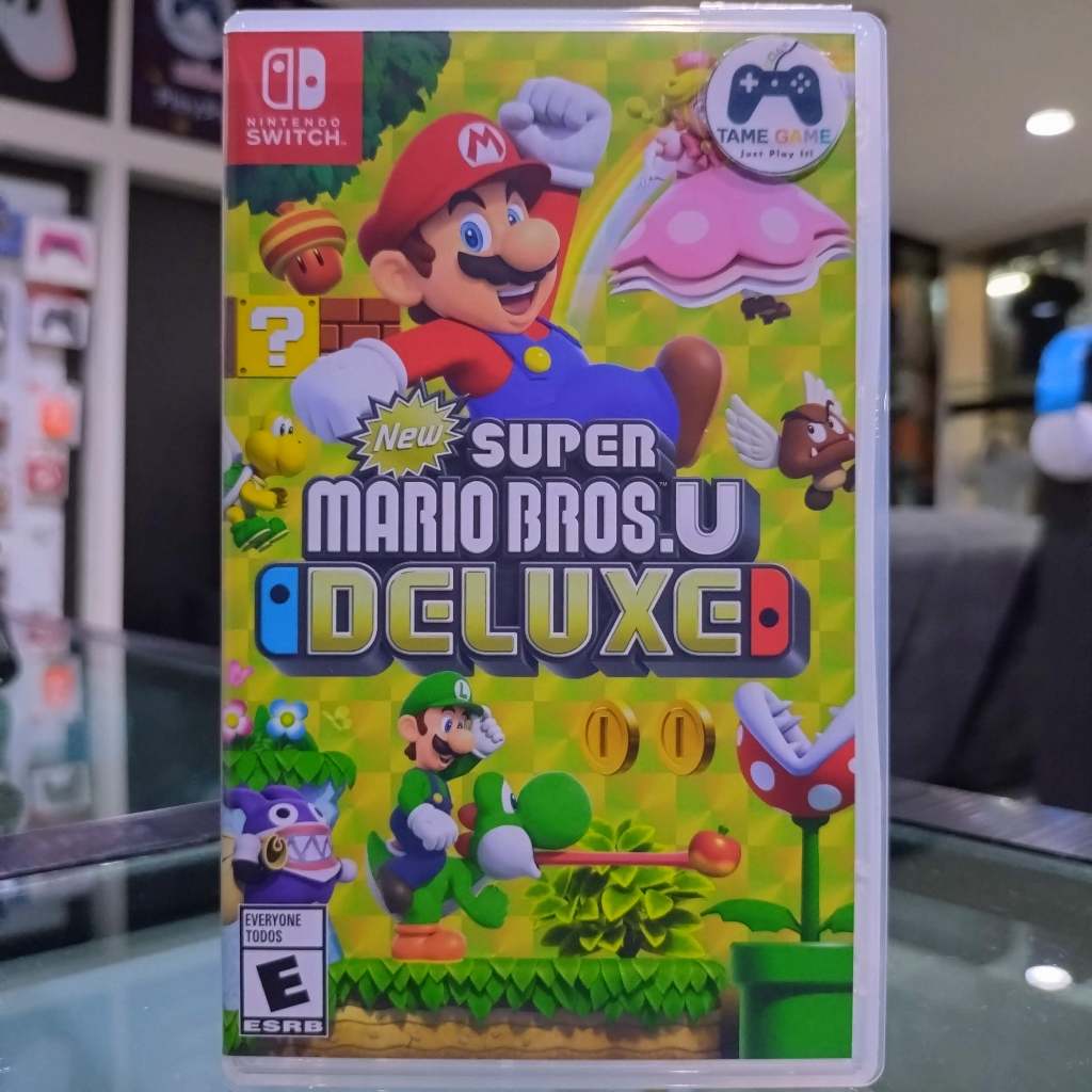 (ภาษาอังกฤษ) มือ2 New Super Mario Bros. U Deluxe แผ่นเกม Nintendo Switch มือสอง (เล่น2คนได้ New Super Luigi U)