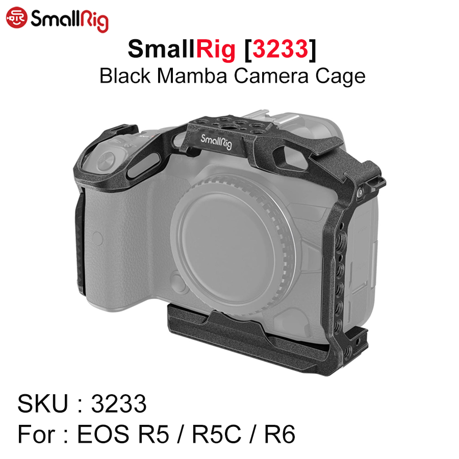 SmallRig [3233] สำหรับกล้อง EOS R5 & R5C & R6 “Black Mamba” Camera Cage