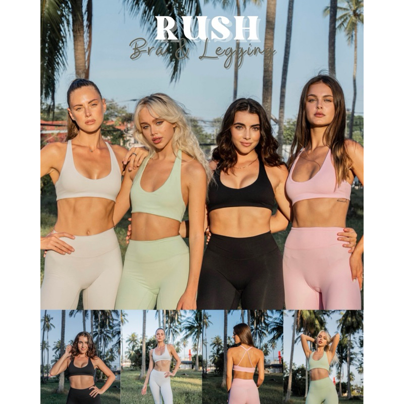 Rush Bra สปอร์ตบราออกกำลังกาย กระชับ ใส่สบาย ดีไซน์สวย LOLLIPOP ACTIVEWEAR