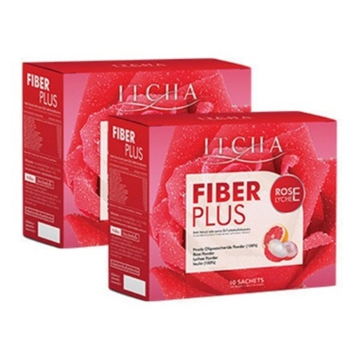 (1แถม1) อิชช่า ไฟเบอร์ พลัส ITCHA FIBER PLUS ROSE LYCHEE