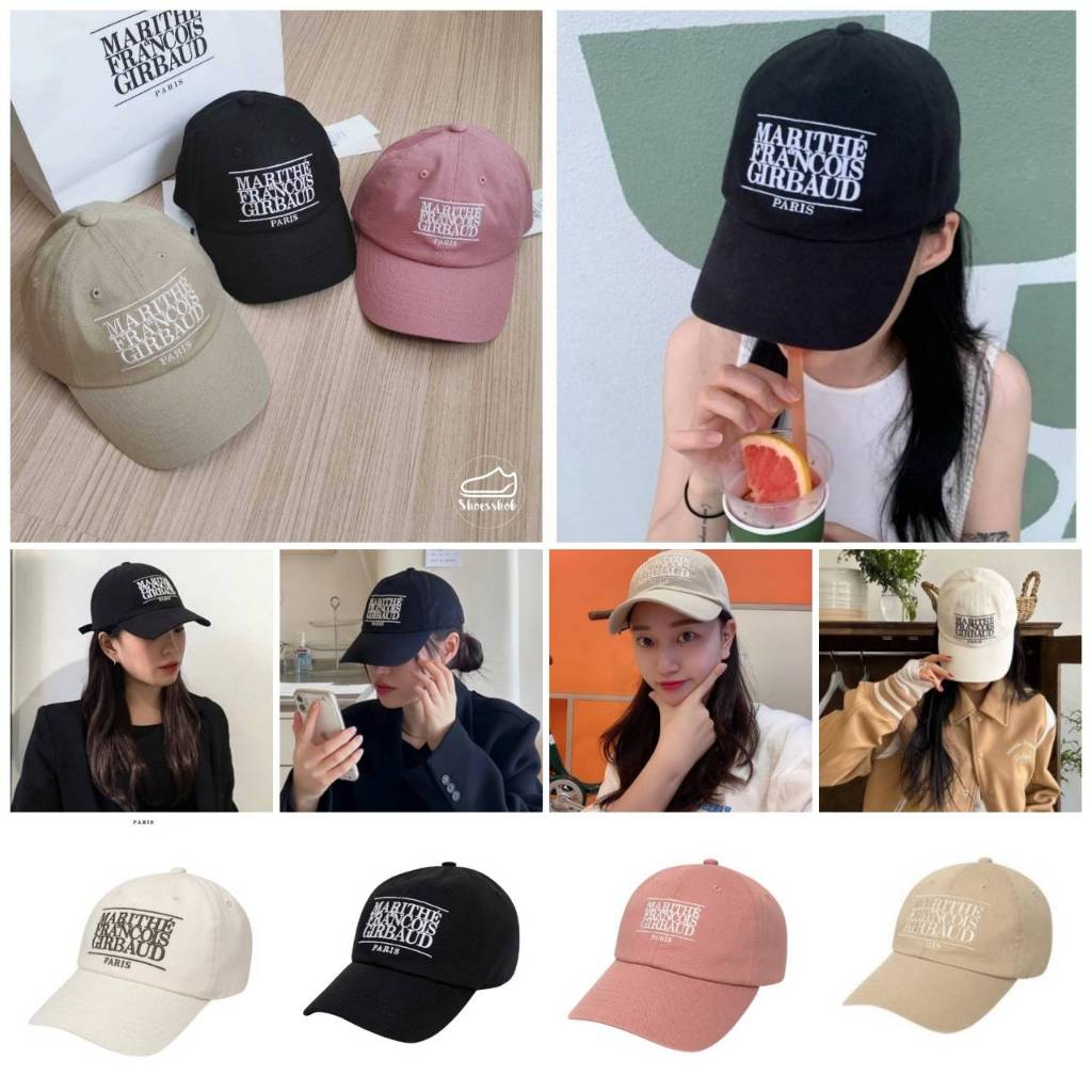 Marithe Francois Girbaud Classic Logo Cap หมวกแก๊ป Marithe มีหลายสี นำเข้าจากเกาหลี  🇰🇷