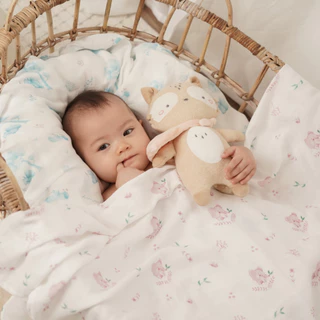 Sofflin ผ้าห่อตัวมัสลินใยไผ่ 47x47 นิ้ว (แพ็ค 1ชิ้น)