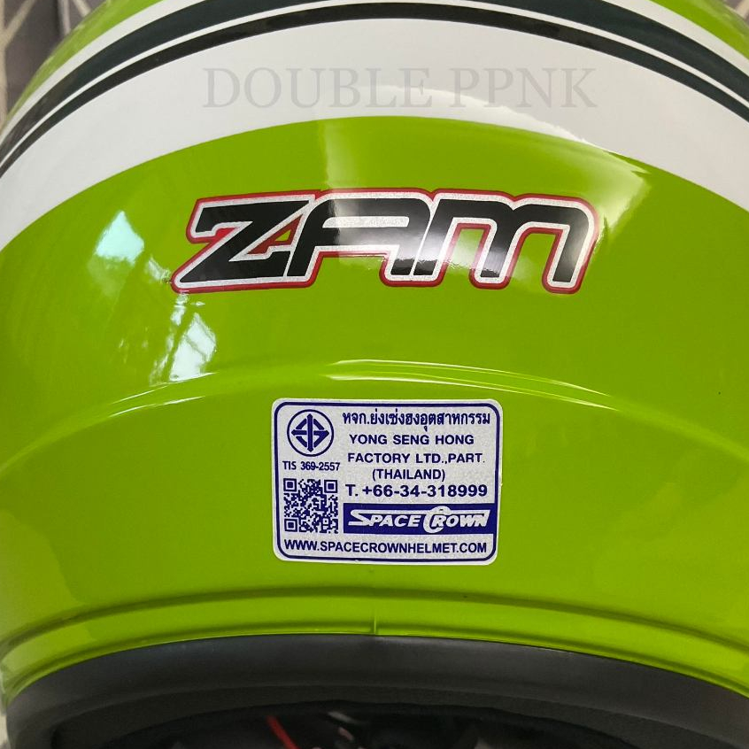 หมวกกันน๊อค SPACE CROWN เต็มใบ รุ่น ZAM มีเครื่องหมาย มอก. ทุกใบ เหมาะสำหรับผู้ใหญ่ - รูปที่ 3