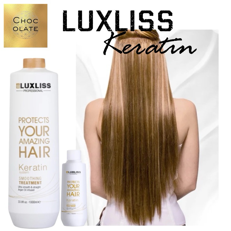 LUXLISS KERATIN USA เคราตินสด ไม่แสบตา รุ่นsmooth สำหรับผมทุกประเภท