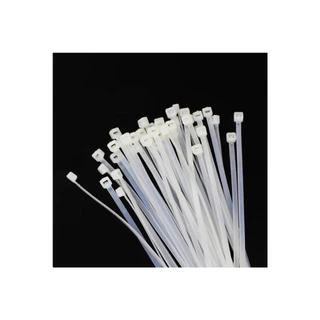 (ราคาโรงงาน) เคเบิ้ลไทร์ Nylon Cable Tie สีขาว-ดำ หนวดกุ้ง สายรัดสายไฟ แพ็คละ 100 เส้น V73 พร้อมส่ง