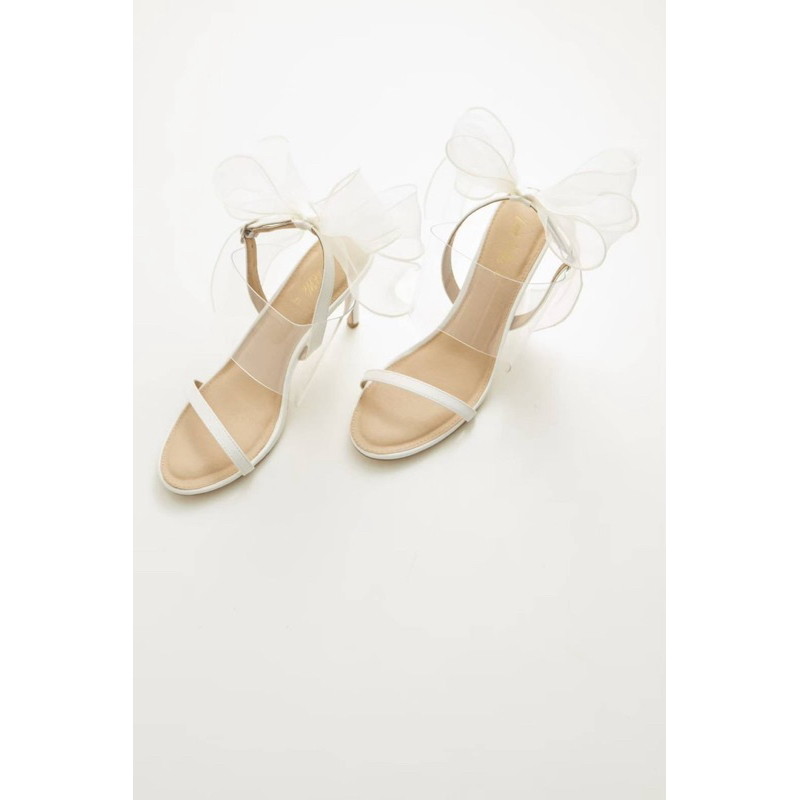 Chamellia Glow-Princess Bella รองเท้าส้นสูง รัดข้อมีโบว์ประดับด้านหลัง สูง 4 นิ้ว