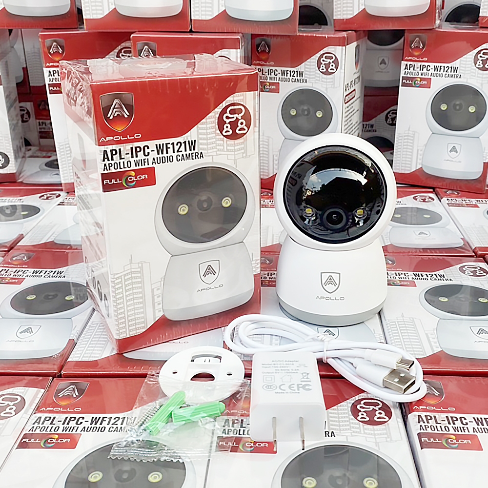 APOLLO APL-IPC-WF121W กล้อง Wi-Fi หมุนได้ 360องศา 2MP Full Color ภาพสีกลางคืน กล้องวงจรปิด CCTV
