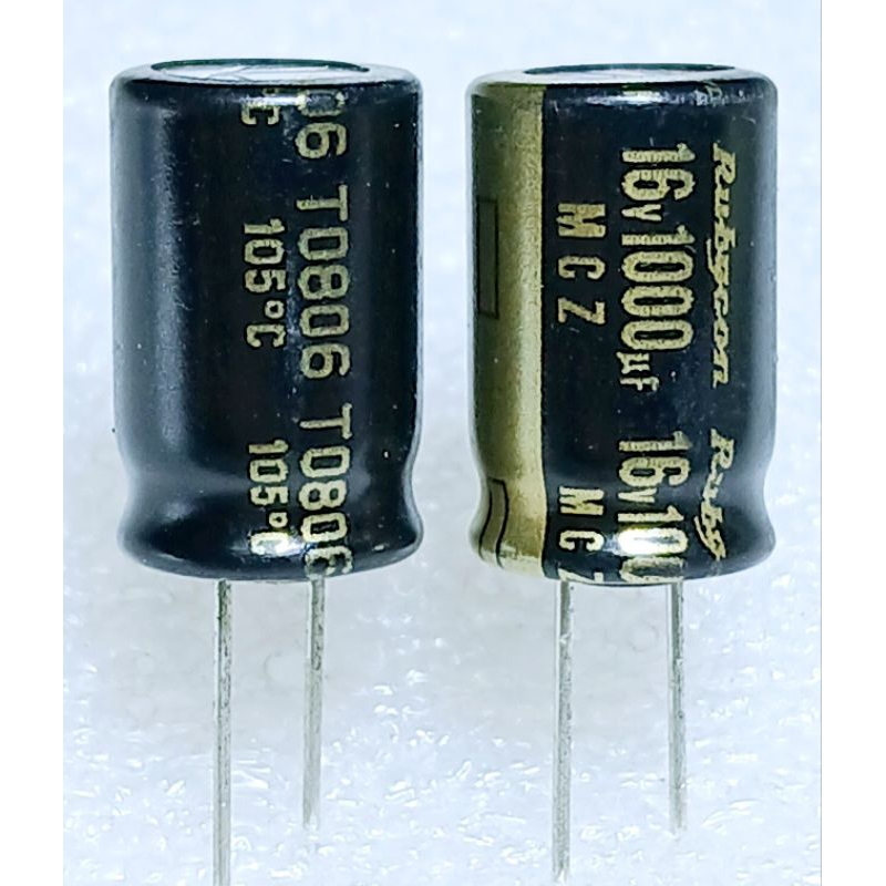 Rubycon MCZ 1000uf 16v Capacitor ตัวเก็บประจุ คาปาซิเตอร์