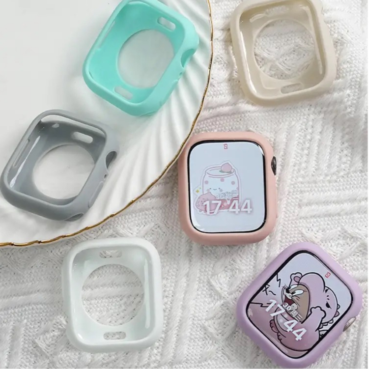 พร้อมส่ง 41mm 45mm เคสTPU iwatch สำหรับแอปเปิ้ลวอช เคสซิลิโคนนาฬิกา case smart watch 8 7 เคสกันรอย 40/44/38/42