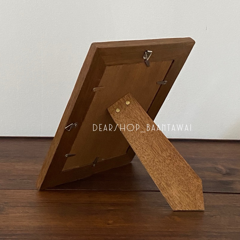กรอบรูปไม้สัก (สีเนื้อไม้) 4x6นิ้ว - รูปที่ 2