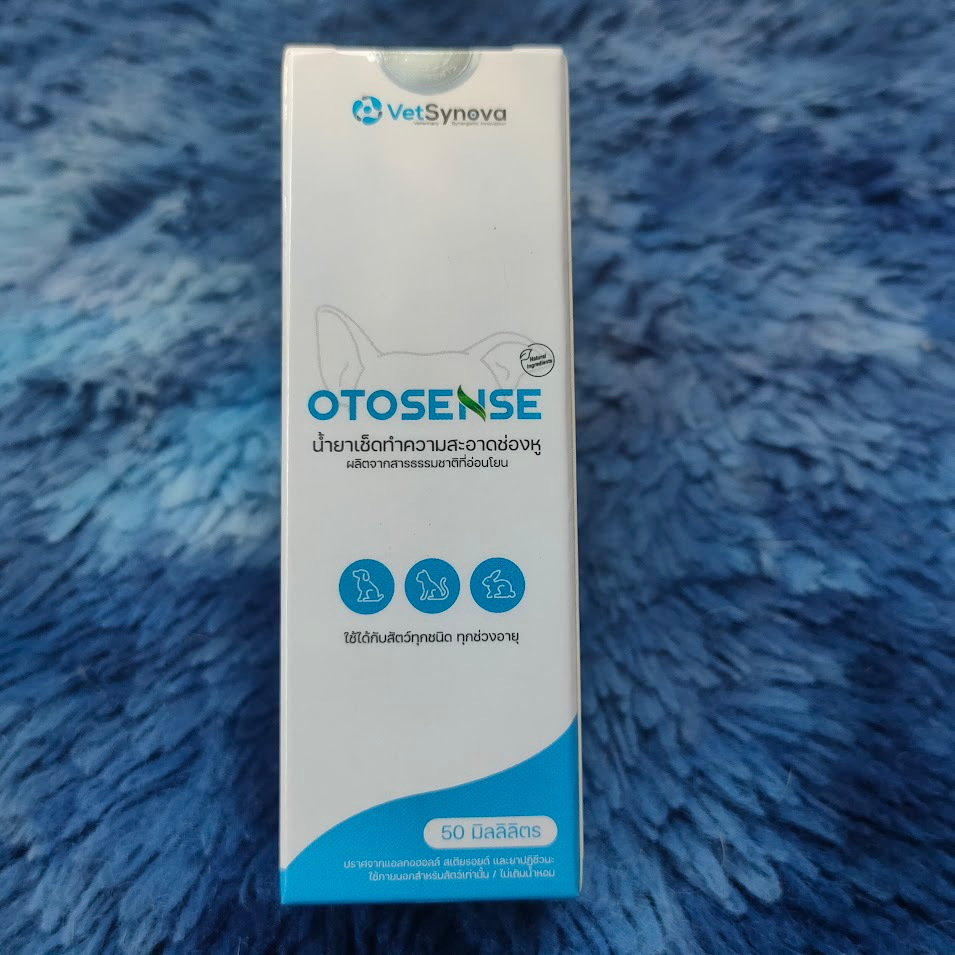 OTOSENSE น้ำยาเช็ดหูสำหรับสัตว์เลี้ยง ใช้ได้กับ สนุข แมว กระต่าย ปลอดภัยไร้สารเคมี 50 ml
