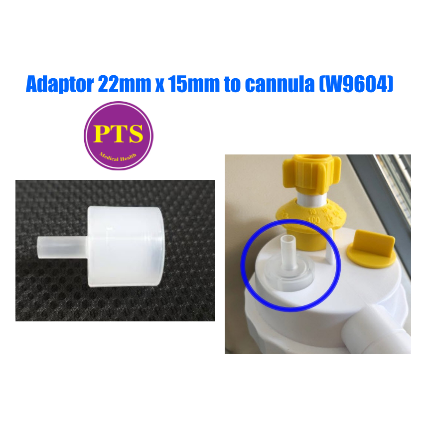 Adaptor 22mm x 15mm to cannula (W9604)