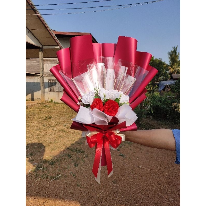 ช่อธนบัตร/ของขวัญรับปริญญา/ช่อเปล่าสูง 55 เซนติเมตร มีหลายขนาดให้เลือก