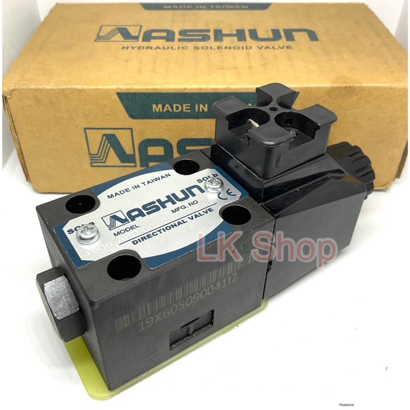 AHD-G02-2B2-20-B-A2 โซลินอยด์วาล์ว วาล์วทิศทาง โซลินอยด์น้ำมัน วาล์วไฮดรอลิก ขนาด 2 หุน (1/4") AC220