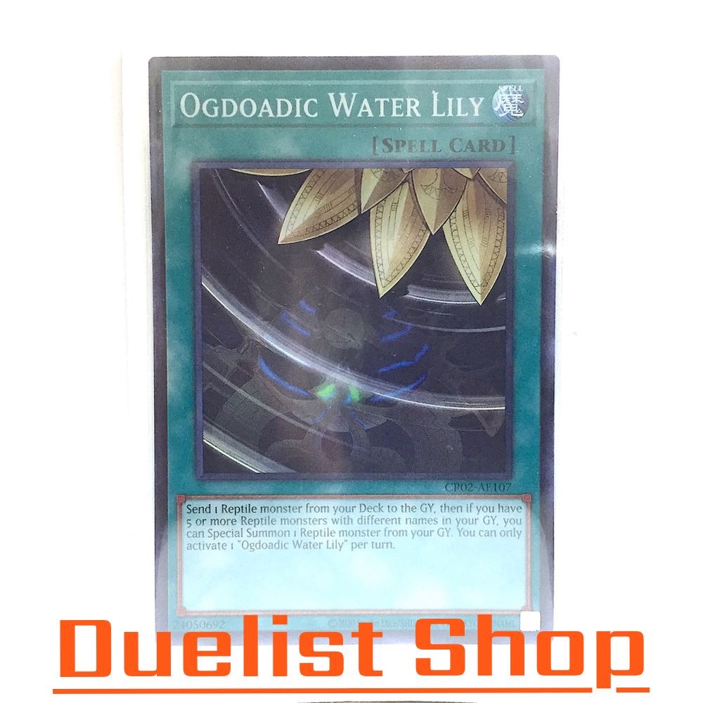 Ogdoadic Water Lily (SR) Spell [Normal] ชุด CR04-AE107 การ์ดยูกิโอ (Yu-Gi-Oh!) OCG Asia ENG