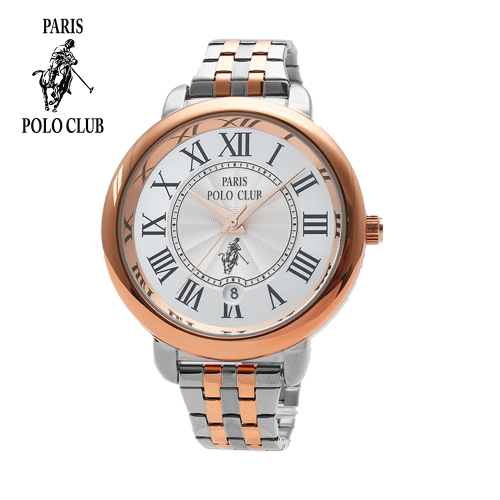 นาฬิกาแฟชั่น นาฬิกาหรู นาฬิกาข้อมือ สำหรับ ผู้หญิง แบรนด์ Paris Polo Club รุ่น PPC-230304