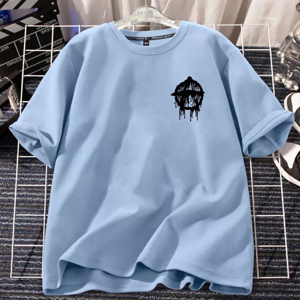 D527B（พร้อมส่งจากไทย）เสื้อยืดแขนสั้ง ผ้านุ่มใส่สบายฯ มี7สีหลายสีเลือกได้ S-3XL