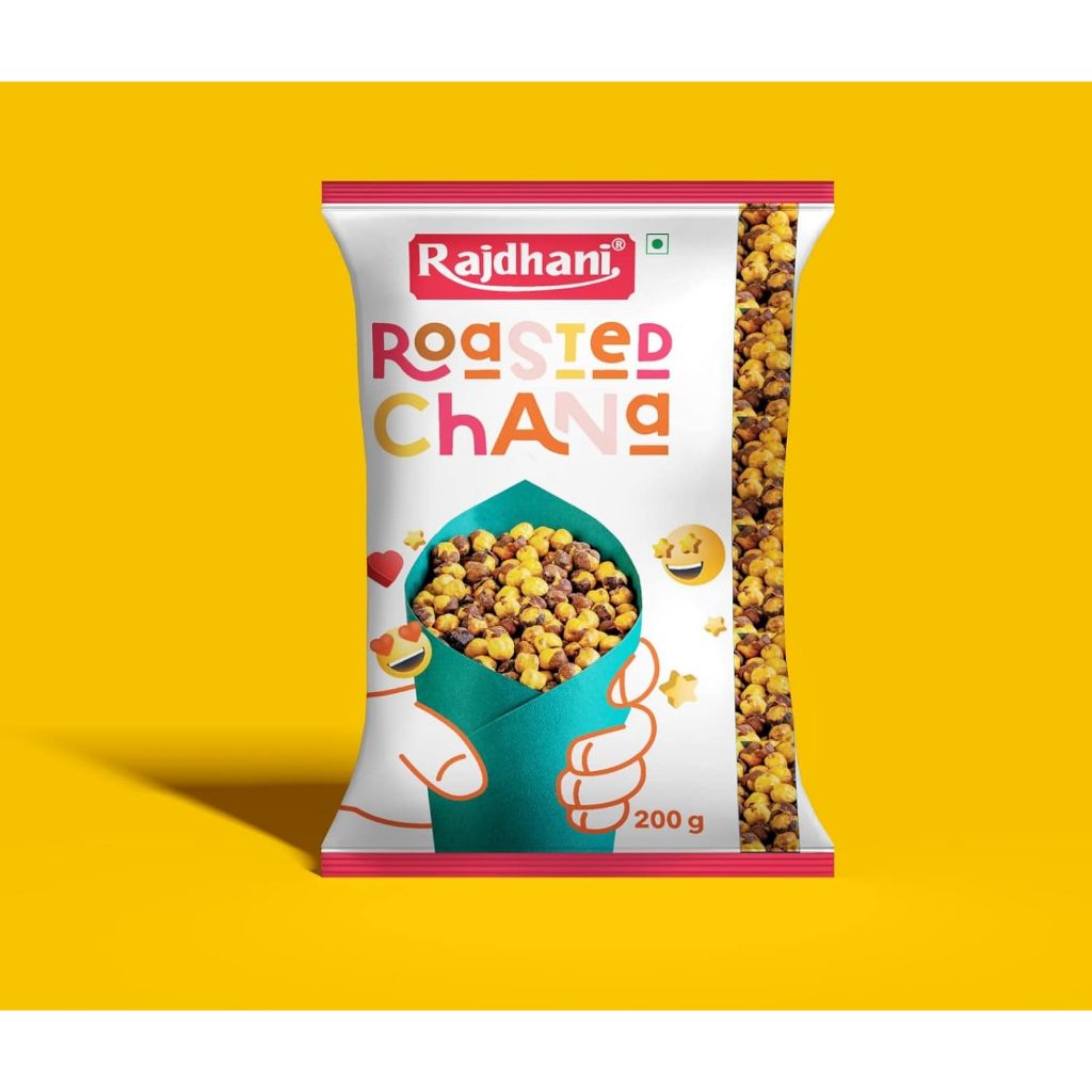Rajdhani Roasted Chana With Skin ถั่วลูกไก่คั่ว มีปลือก 200g