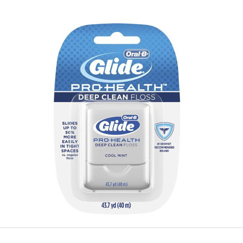 Oral B Glide Floss ออรัลบี กล่องเทา ไหมขัดฟัน ไกลด์ดีพคลีน15, 40 เมตร Floss GLIDE Deep Clean Dental Floss