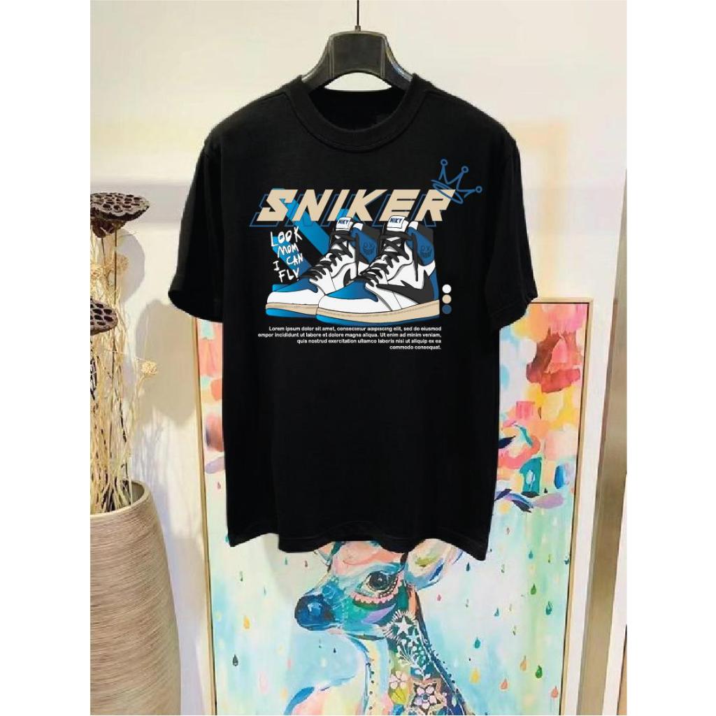 เสื้อยืดCotton100% สกรีนแบบดิจิตอล สีสด เนื้อผ้าหนานุ่ม เกรดพรีเมี่ยม F523-แขนสั้น