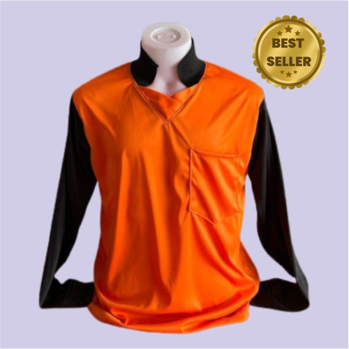 เสื้อแขนยาวคอปกวี เสื้อคนงาน ฟรีไซส์XL เนื้อผ้าไมโครไฮเกรดเรียบ