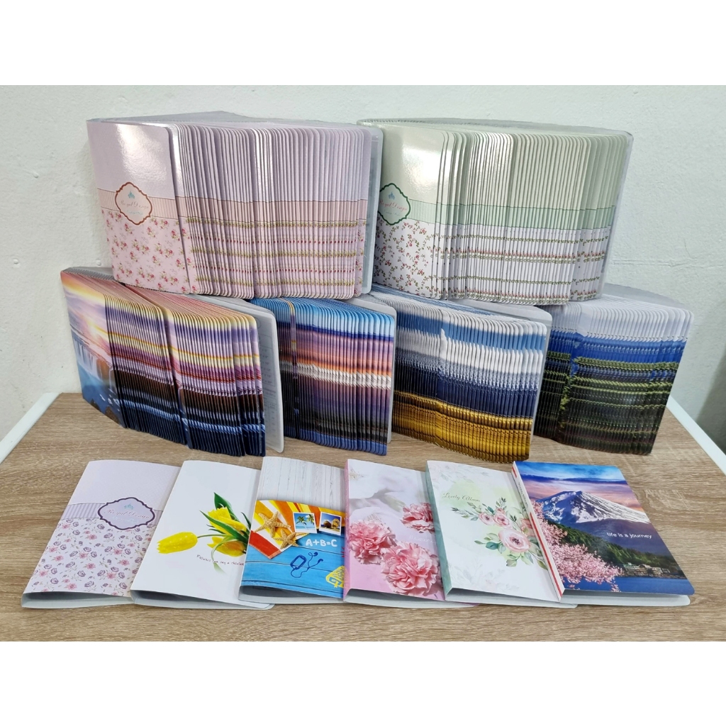 *แพ็ค​ 300​ เล่ม* อัลบั้มรูปปกกระดาษ ใส่รูป 4x6นิ้ว 40ภาพ คละลาย