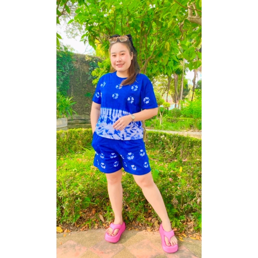 ชุดเซทผ้ายืดขาสั้น ลายมัดย้อม thumbnail 10