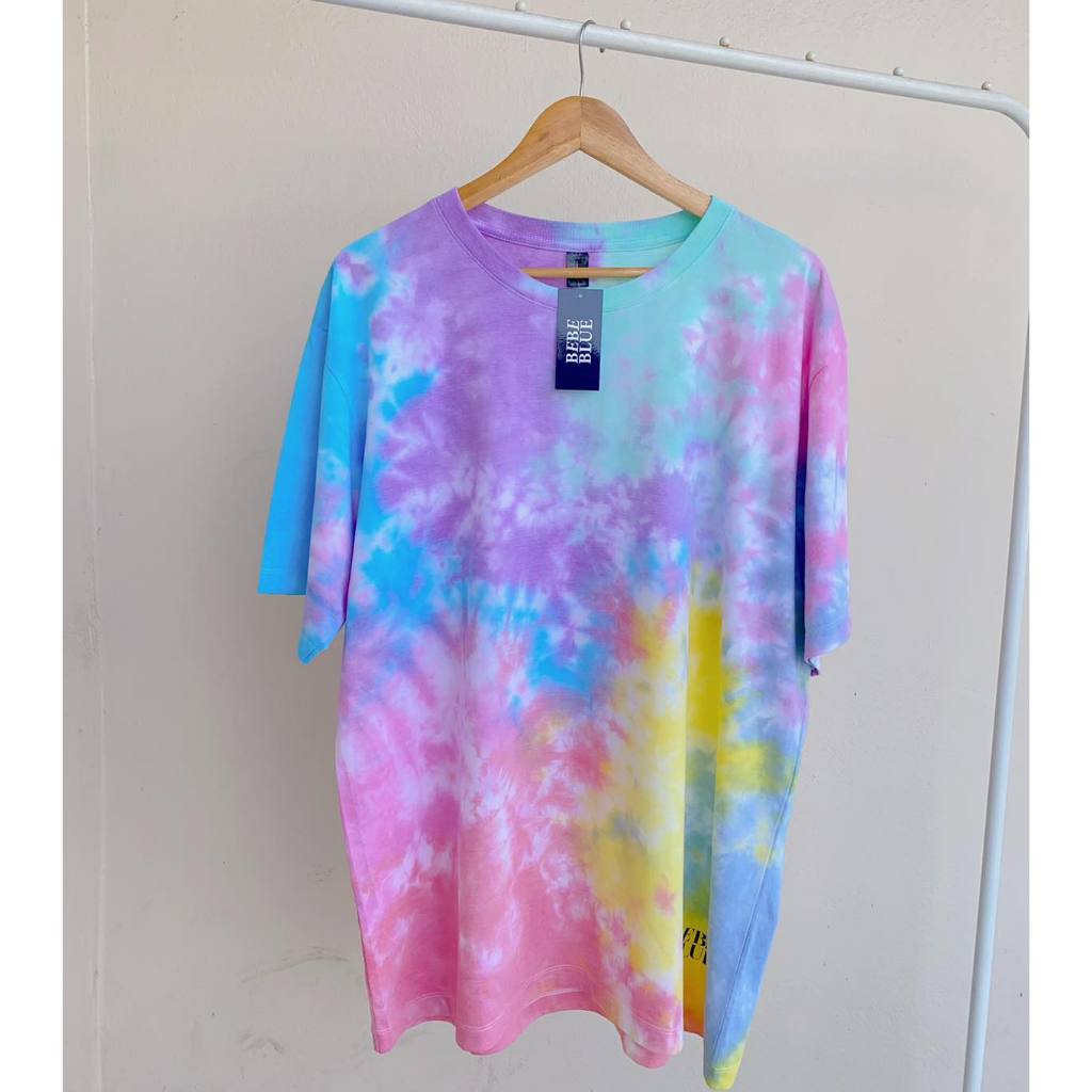 * New * สีใหม่ Bebeblue เสื้อมัดย้อม บับเบิ้ลกัม (ไม่รวมสกรีน) ผ้านุ่ม