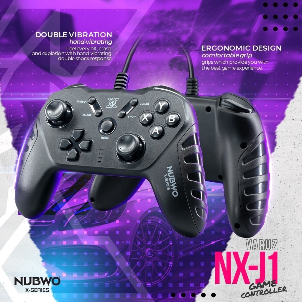 จอยเกมส์  Nubwo NX-J1 VARUZ Joystick Controller จอย USB 2.0 สำหรับ PC,PS3