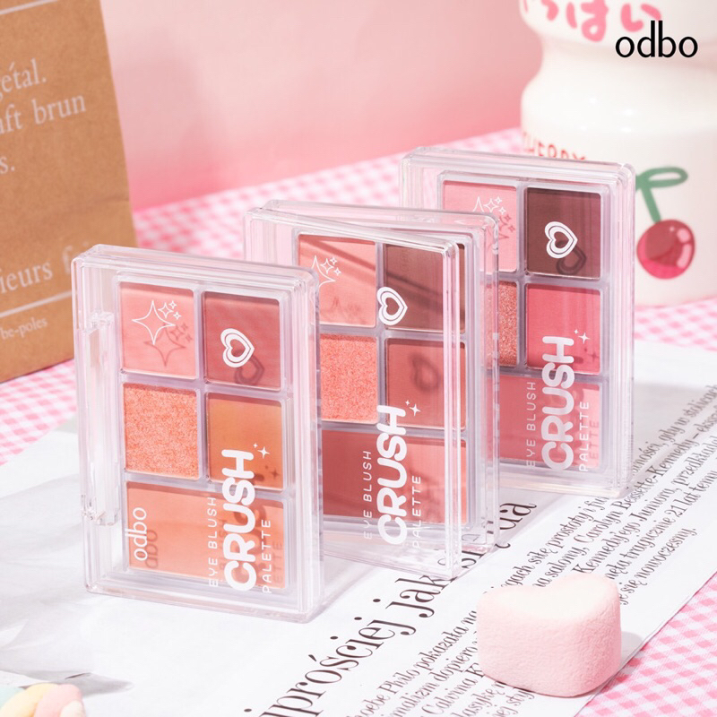 Odbo Eye Blush Crush Palette ODS04 ขนาด 6 กรัม