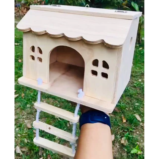บ้านนก บ้านไม้สำหรับชูการ์ขนาดใหญ่ เปิดฝาด้านบนได้ มี 2 ขนาดให้เลือก [WC08/WC09]