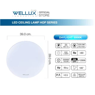WELLUX โคมไฟเพดานติดลอย 25W 32W แสงขาว LED CEILING LAMP รุ่น HOPE SERIES