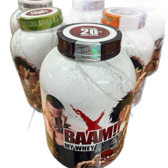 BAAM My whey เวย์โปรตีน 5 ปอร์น แบบกระปุก สูตรเบิร์น เพิ่มกล้ามเนื้อ