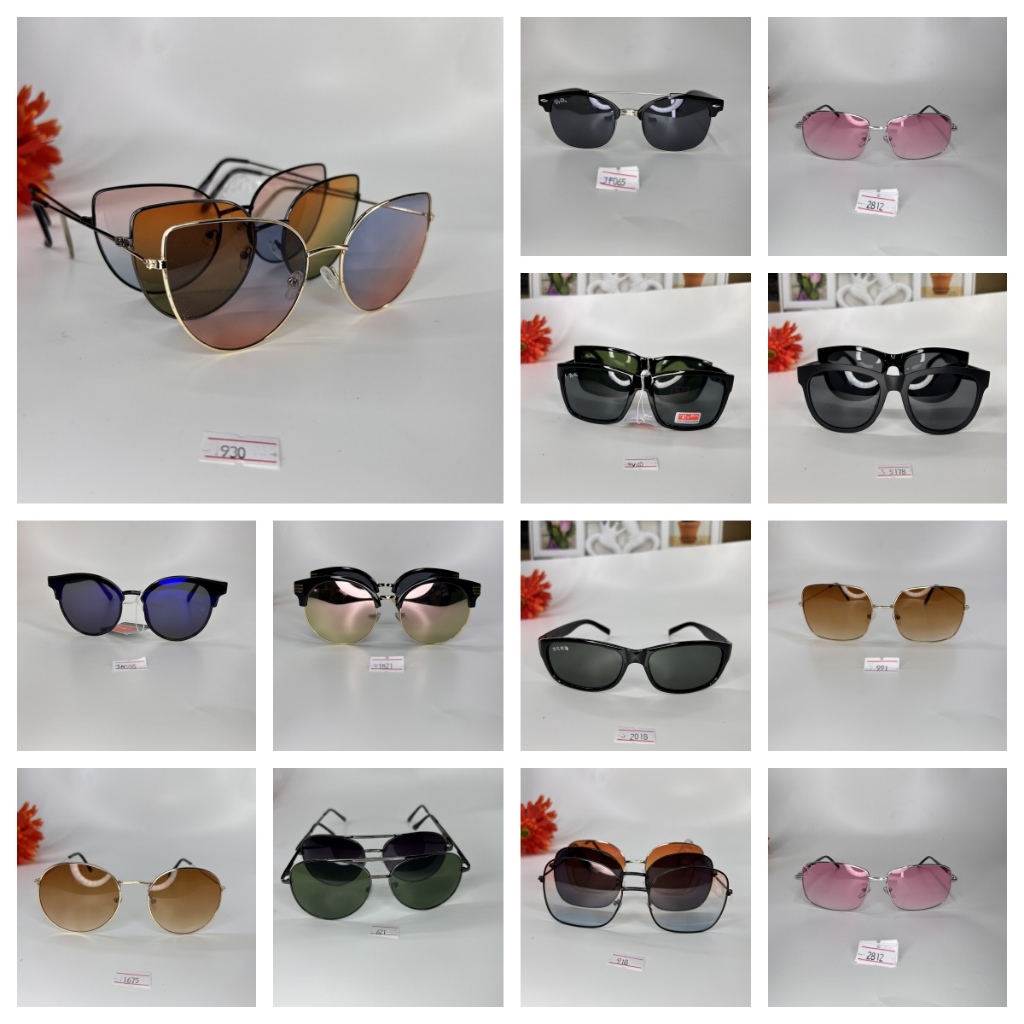 แว่นตากันแดด แว่นกันแดดผู้ชาย แว่นดำ  ส่งฟรี ส่งไว เก็บเงินปลายทาง คละแบบ