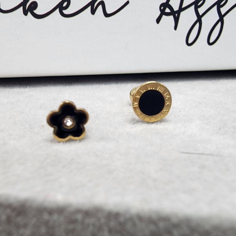 จิวหู จิวกลม ต่างหูสแตนเลสแบบเกลียวหมุน0.8mm จิวแฟชั่น เกาหลี จิวน่ารัก